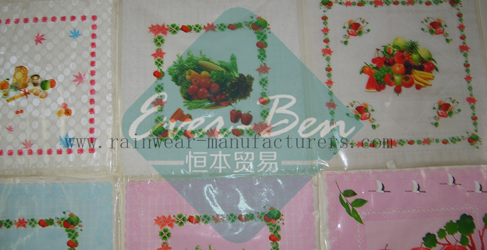 PR006 China Square Plastic Tablecloth Supplier